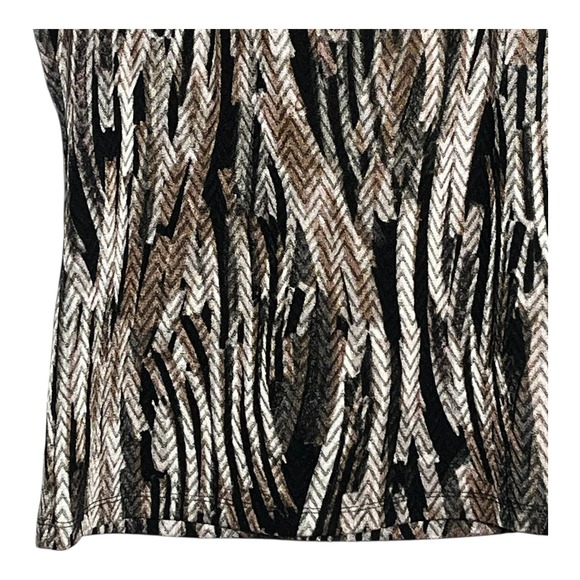 Kasper Top Sleeveless Chevron‎ Print Party Blouse Career Casual Size S - Picture 3 of 7
